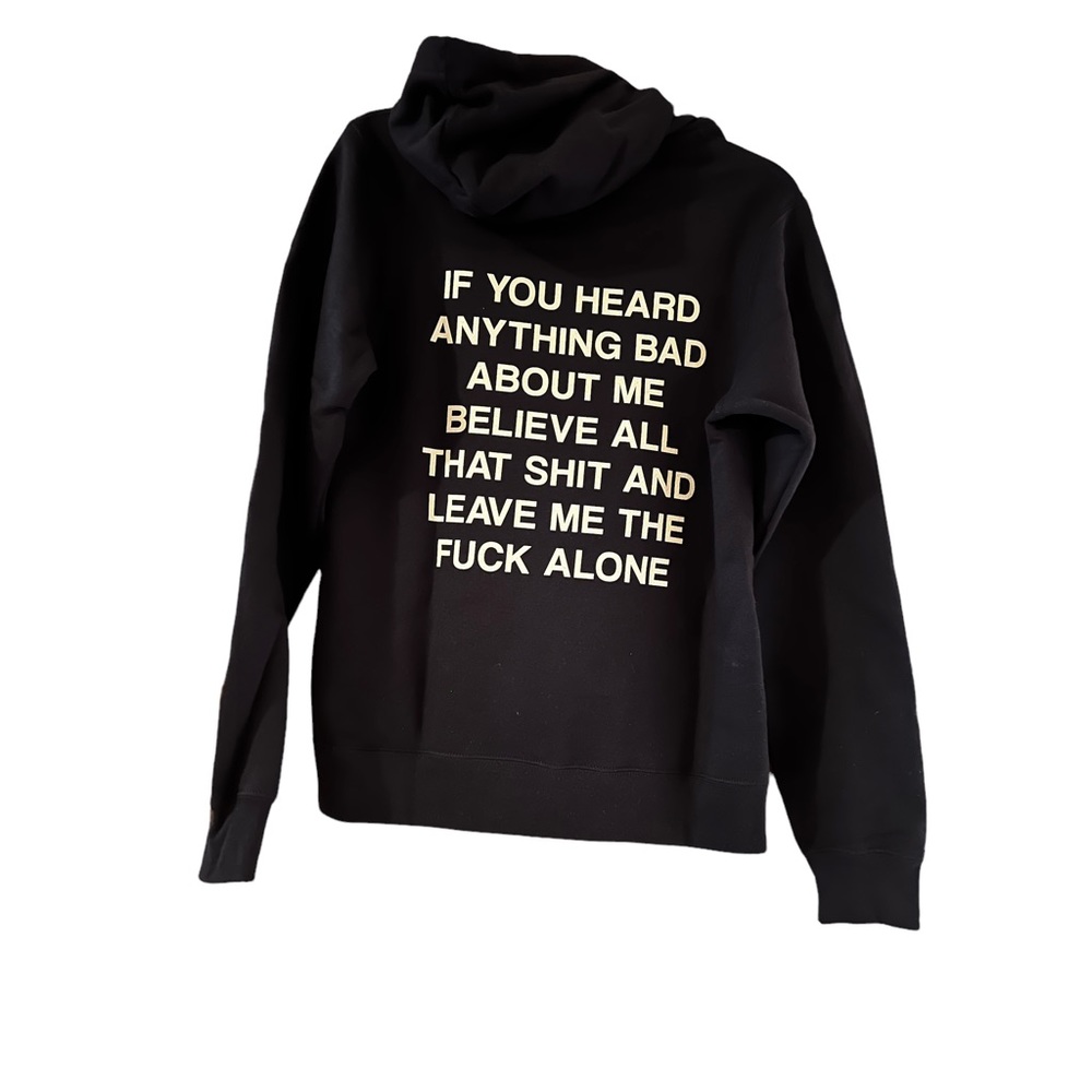 Women’s Size Small Black Graphic Hoodie Sweatshirt